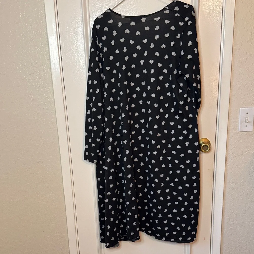 LuLaRoe Black and White Heart Sarah Cardigan